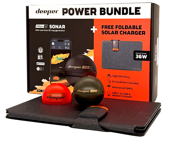 Подарунковий набір Deeper CHIRP+ 3 з сонячною панеллю