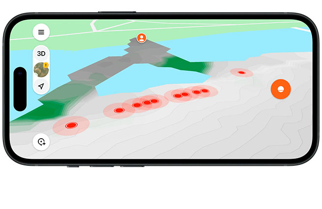 2D-карта глибини - Deeper CHIRP+ 4
