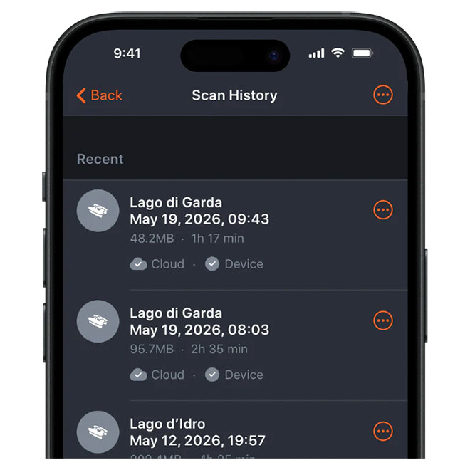 Човник для прикорму Deeper Spark - Необмежене хмарне сховище